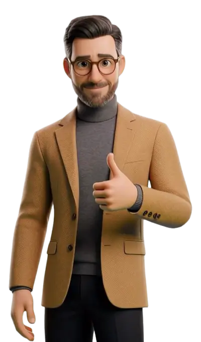 3D Avatar Thumbs Up